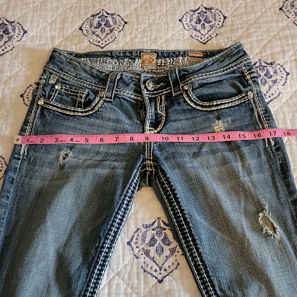 Studio 5 Distressed Jeans Slim Boot Sz 3 - Picture 4 of 9